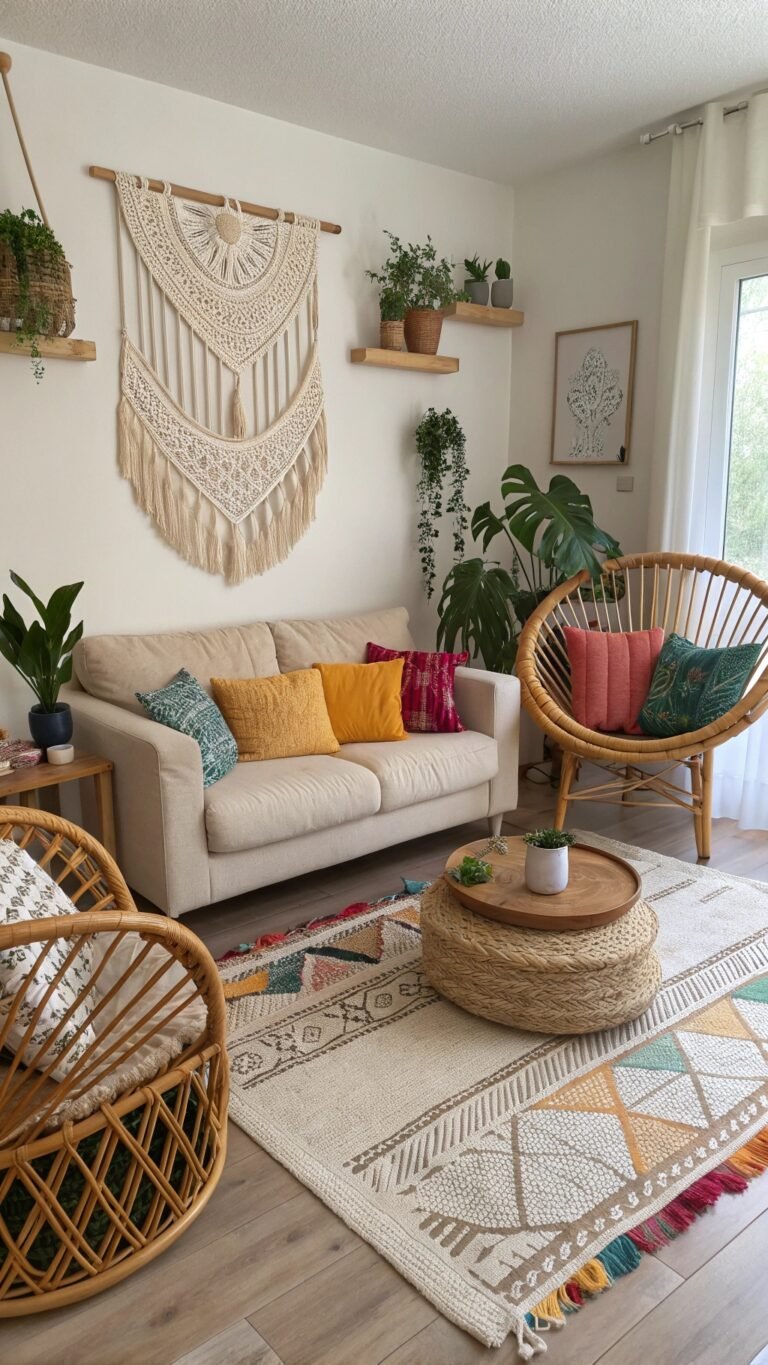 12 Boho Living Room Ideas for a Cozy Chic Vibe