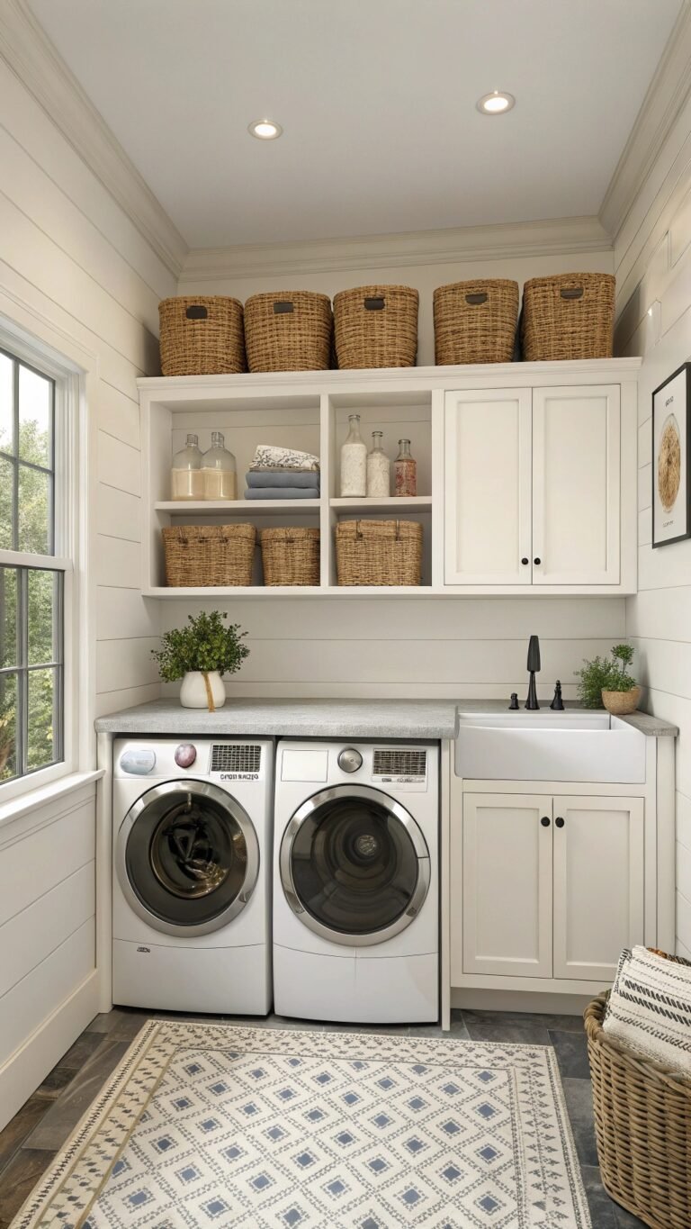 Laundry Room: 16 Decor-Forward Ideas That Make Chores Easier