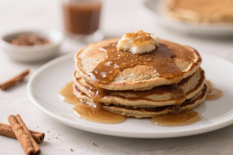 Whole Wheat Gingerbread Pancakes That Taste Like December Mornings (But Healthier)