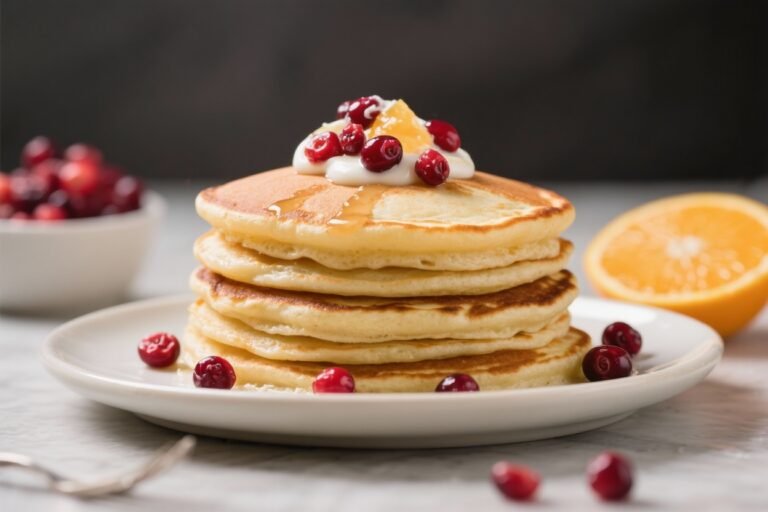 Cranberry Orange Buttermilk Pancakes That Taste Like Brunch at a Five-Star Hotel (Without the Bill)