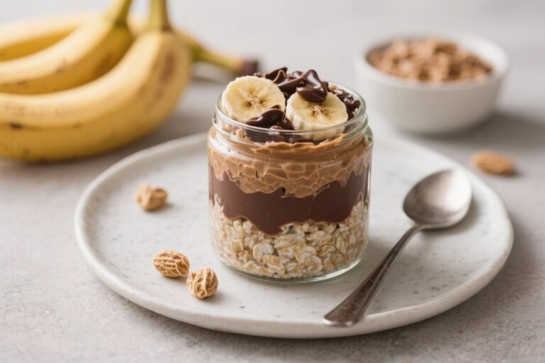 Chocolate Peanut Butter Banana Overnight Oats: The 5-Minute Breakfast That Tastes Like Dessert and Fuels Like a Marathon