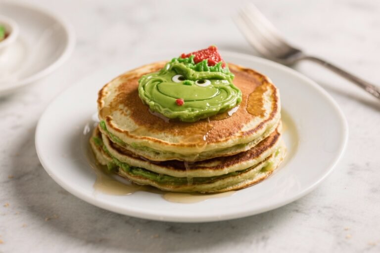 Grinch Pancakes That’ll Steal Your Morning (and Your Heart) Before Coffee Even Hits