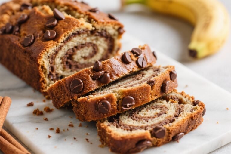 Chocolate Chip Cinnamon Swirl Banana Bread That Breaks the Internet (Yes, It’s That Good)