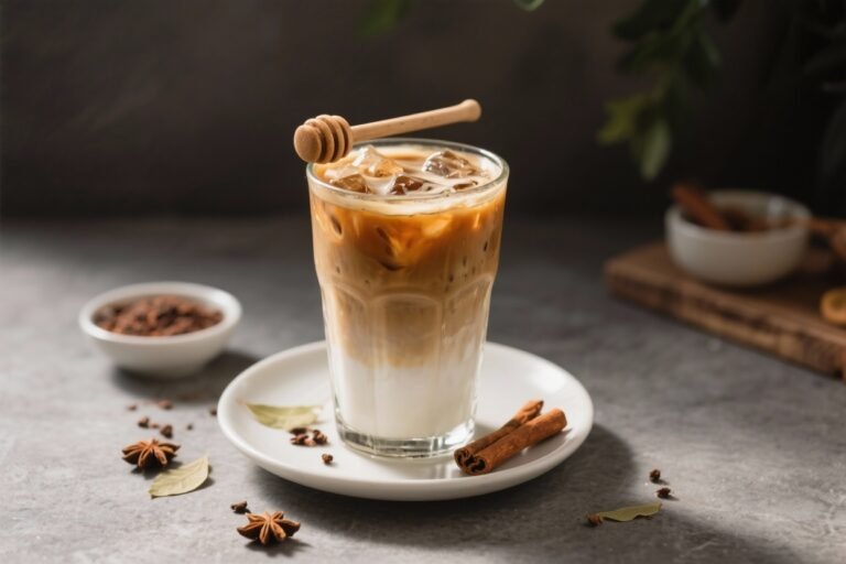 Honey Chai Iced Latte Recipe That Tastes Like a $7 Coffee Shop Flex (Without the $7)