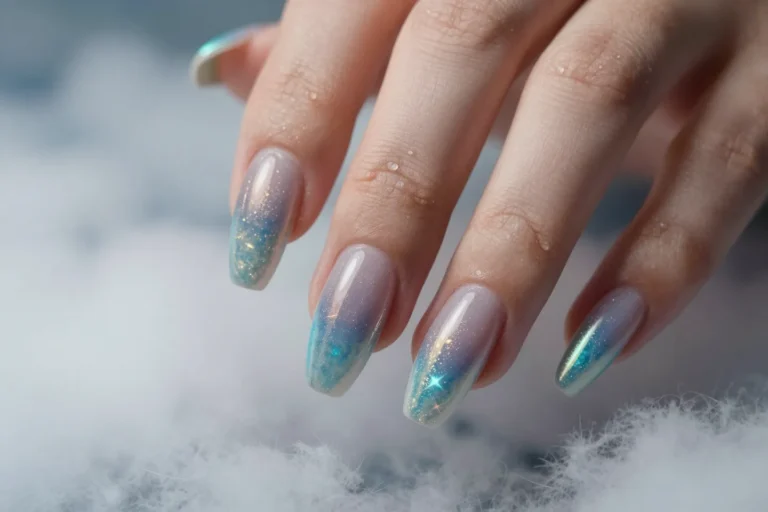 22 Ethereal Nails That Look Like They Drifted Down From A Cloud