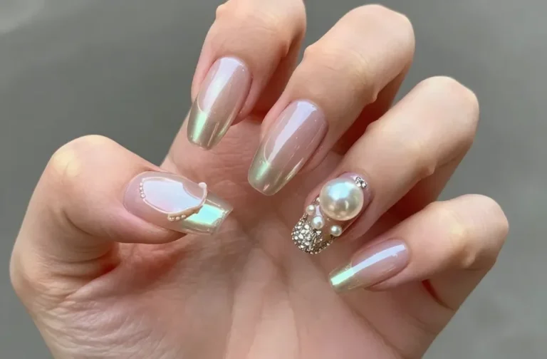 29 Pearl Wedding Nails That’ll Make Your Photos Look Unreal