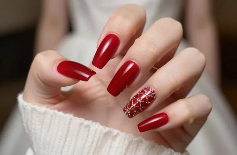 32 Red Wedding Nails For Bride That Steal Every Spotlight