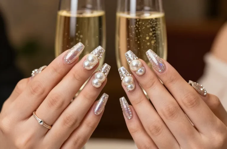 29 Pearl Wedding Nails That Sparkle Harder Than Your Champagne Toast