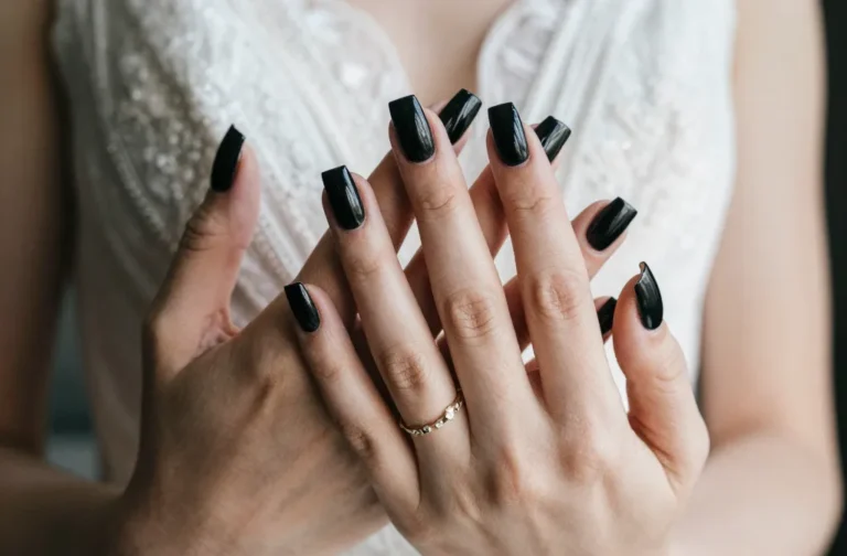 37 Black Nails For Wedding That Look Chic, Bold, And So Bridal