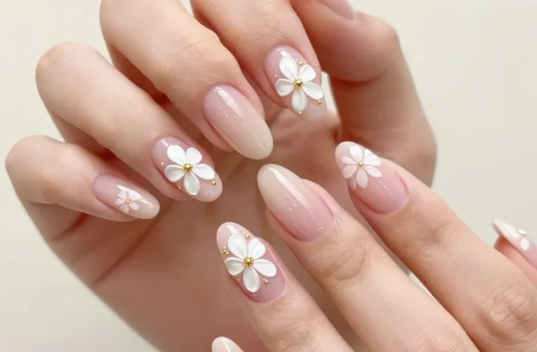 25 3d Gel Flower Nails That Look Freshly Bloomed