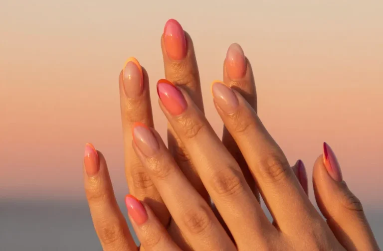 33 Pink and Orange Nails That Radiate Main Character Energy