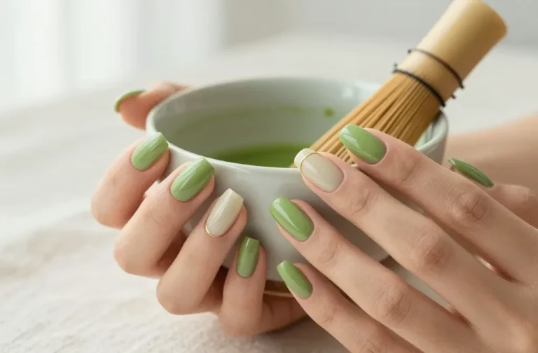 27 Matcha Green Nails That Look Luxe and Effortless