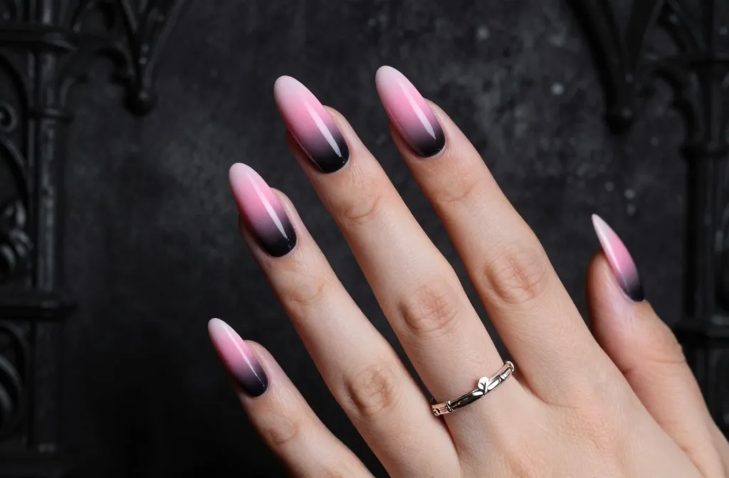 Sweet & Sinister 35 Pink Goth Nails