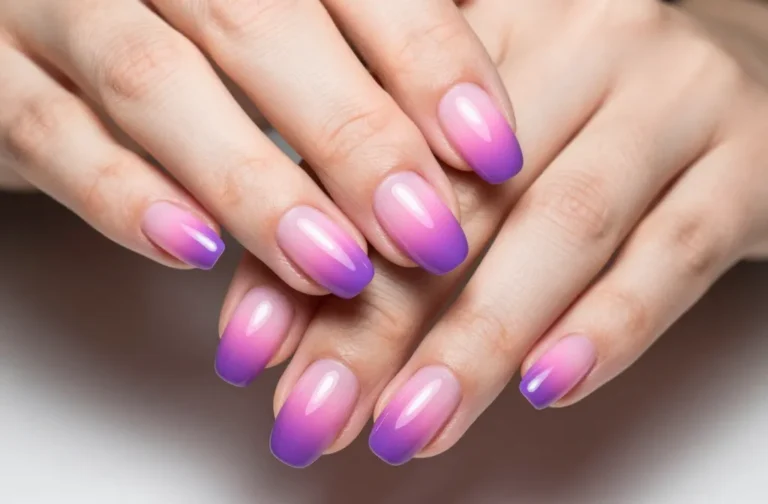 Omg! 31 Pink and Purple Ombre Nails You Need