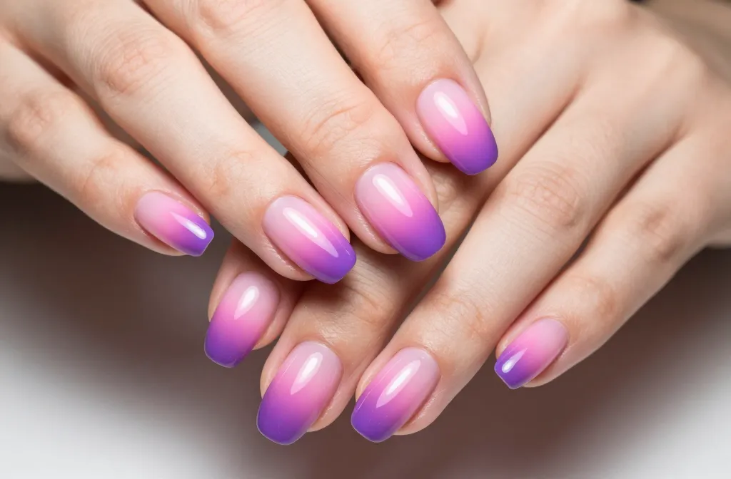Omg! 31 Pink and Purple Ombre Nails You Need