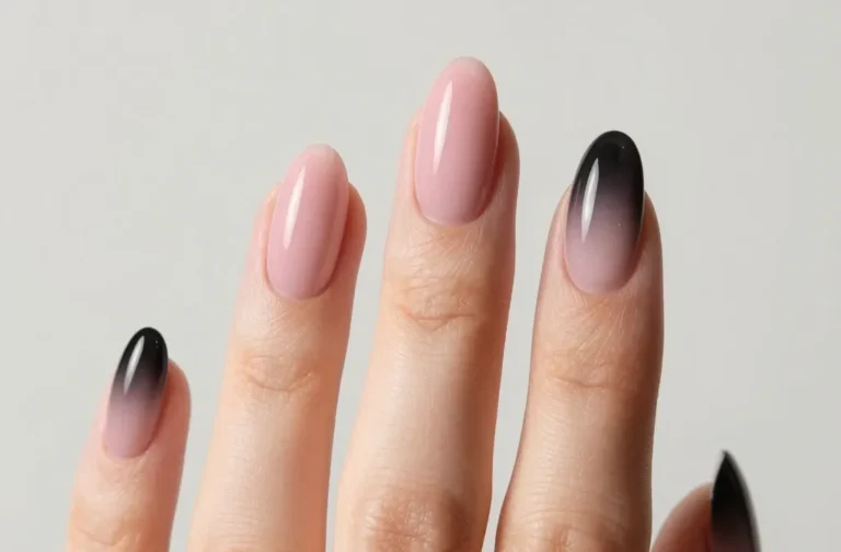 32 Pink and Black Ombre Nails: Killer Lookbook