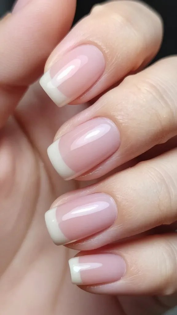 Pristine painted nail, extreme closeup.