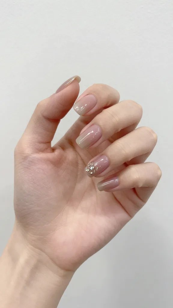 Small hand, balanced nails, sophisticated look.