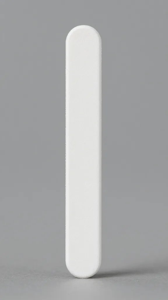 Closeup of single nail buffer block.