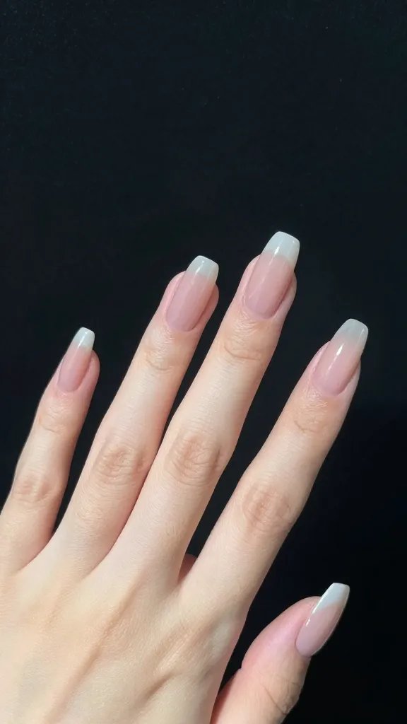 Graceful long fingers, perfectly shaped coffin nails.