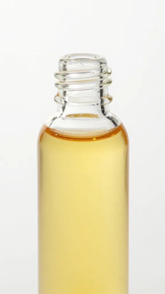 Closeup of cuticle oil bottle.