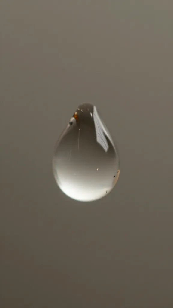 Closeup of cuticle oil droplet.