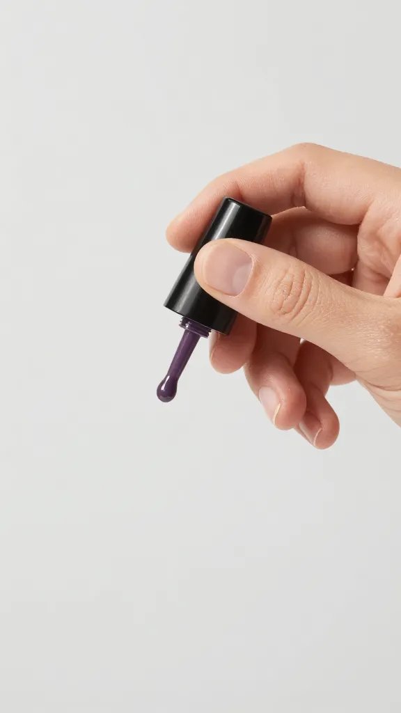 Hand vigorously shaking a nail polish bottle.