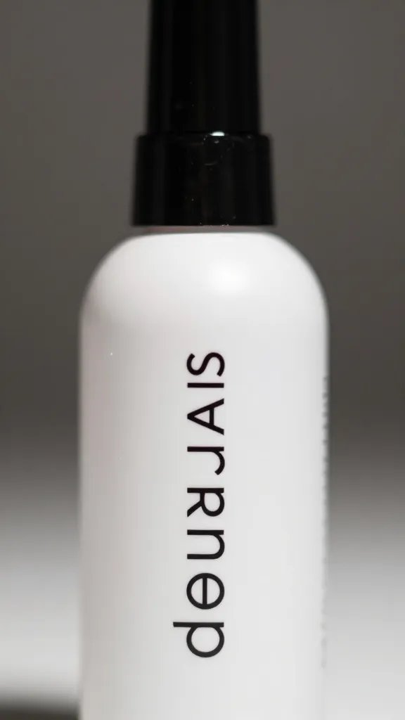 Closeup, professional nail dehydrator bottle.