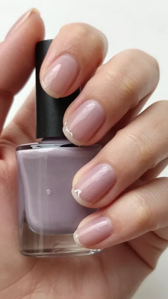 Peeling regular polish, chipped gel nail.