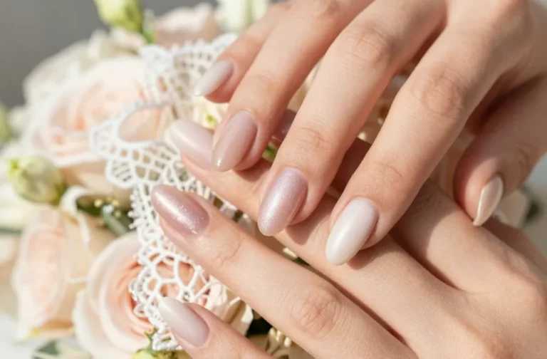 28 Short Wedding Nails for Bride: Quick Glam for I Do