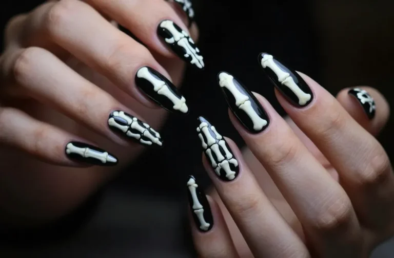 Frightfully Fabulous 29 Skeleton Nails