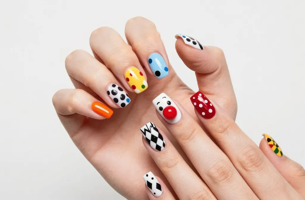 Get Ready for Wild 27 Clown Nails!