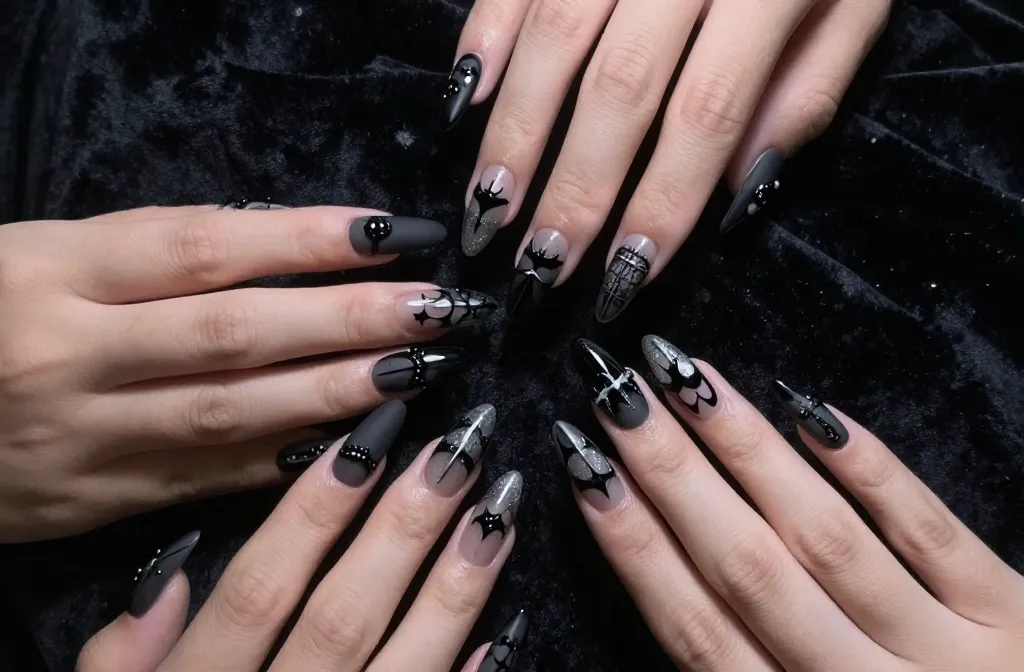 Spooky Chic 35 Bat Nails