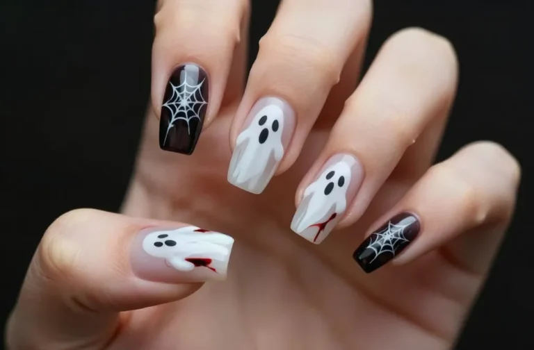 Slay Halloween with 32 Simple Spooky Nails!