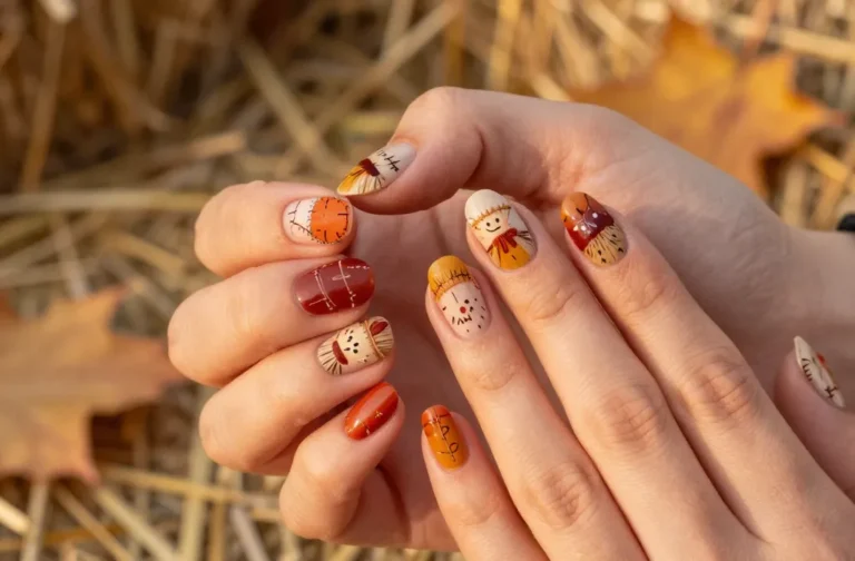 Totally Adorable 36 Scarecrow Nails!