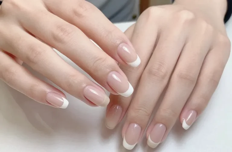 Effortlessly Chic 21 Short Almond Acrylic Nails