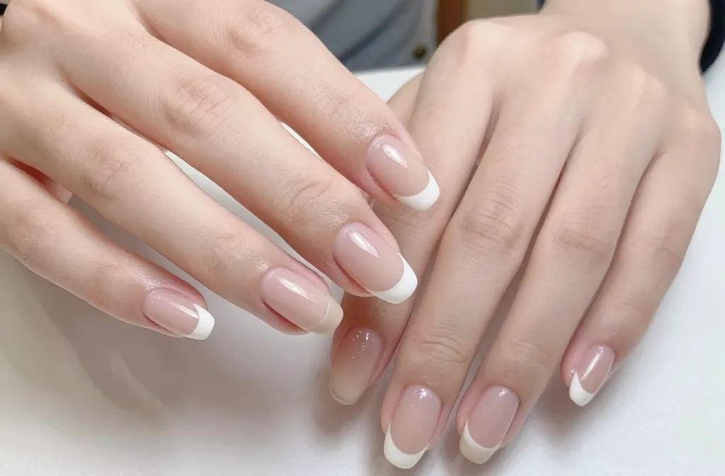 Effortlessly Chic 21 Short Almond Acrylic Nails