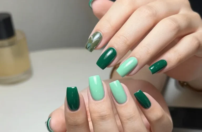 Dazzling 23 Green Nails Acrylic Looks