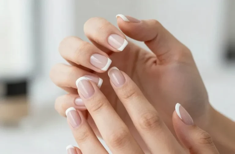 Level Up with 28 Short French Tip Acrylic Nails