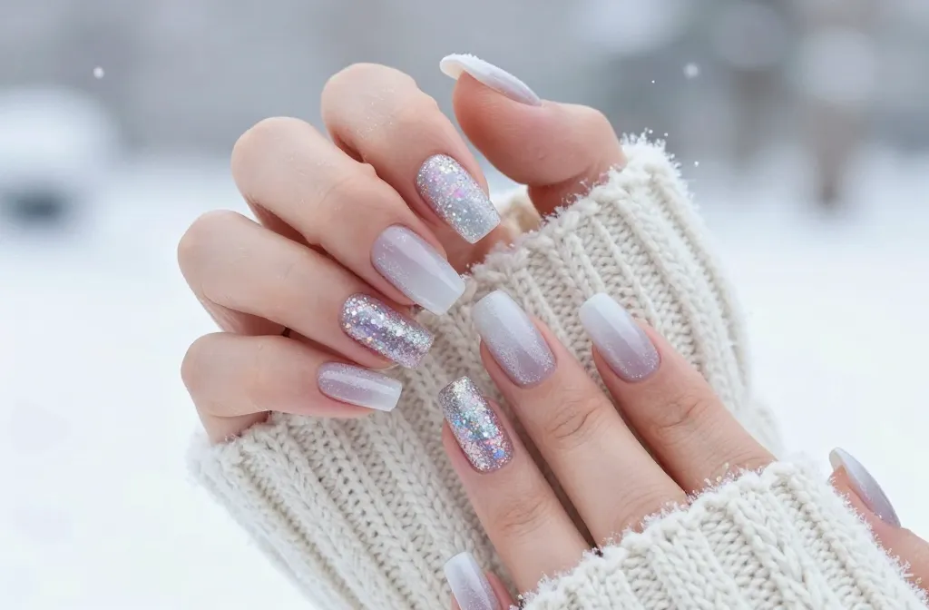 Turn Heads with 21 Winter Acrylic Nails