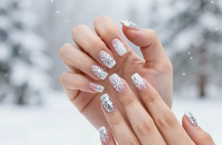 Sleigh with 21 White Christmas Nails!