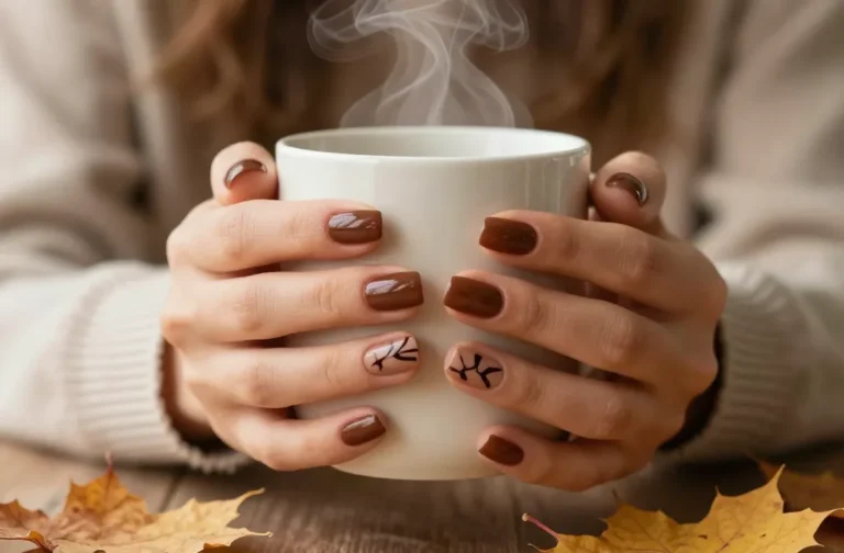 Fall for These 17 Brown Nail Designs
