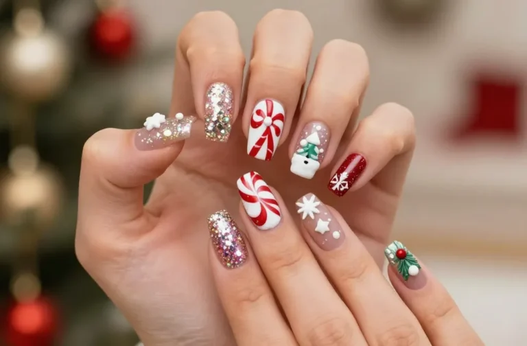 Your New Obsession 18 Nail Designs for Christmas