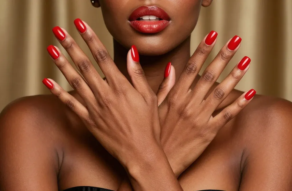 20 Red Nails for Black Women That Slay