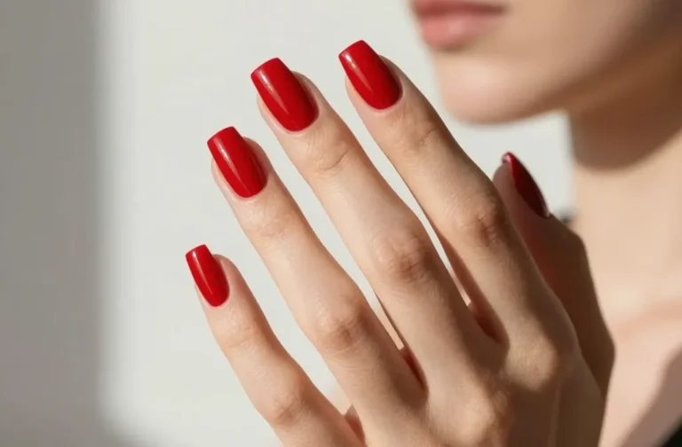 Be Obsessed with 17 Red Square Acrylic Nails