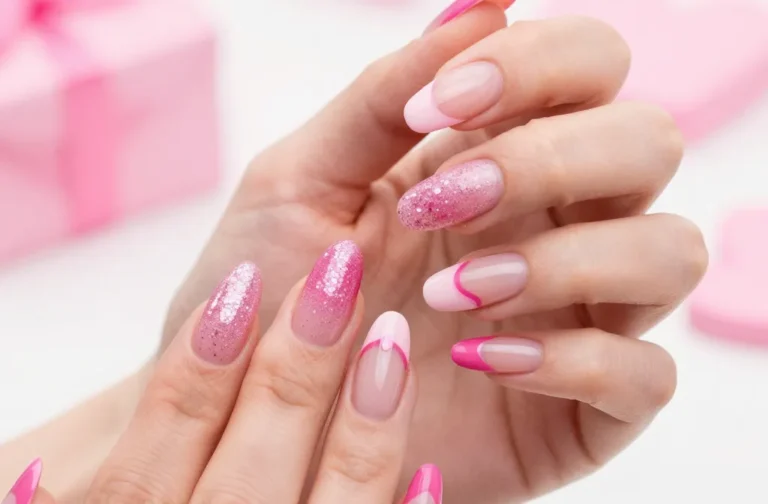 You Need These 21 Pink Valentine’S Nails