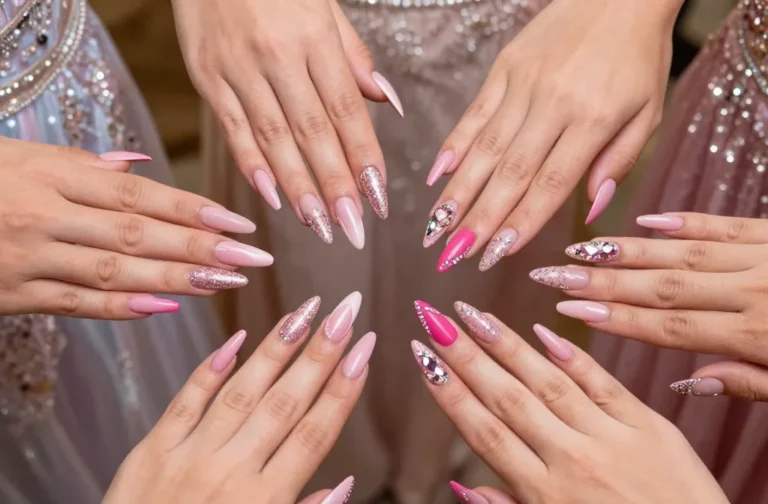 Slay Prom Night with 21 Pink Prom Nails