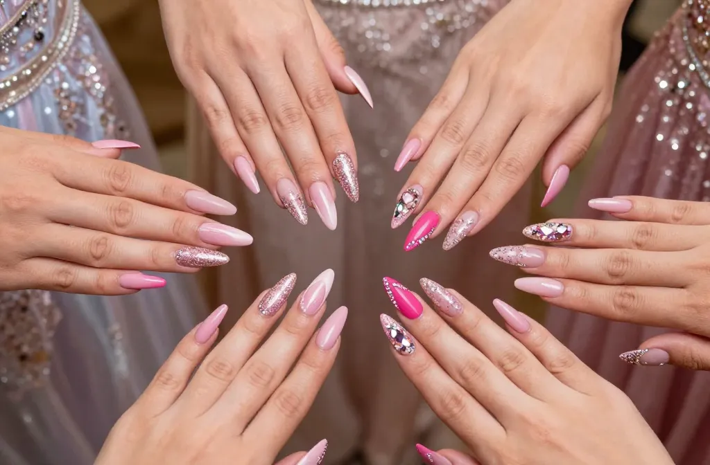 Slay Prom Night with 21 Pink Prom Nails