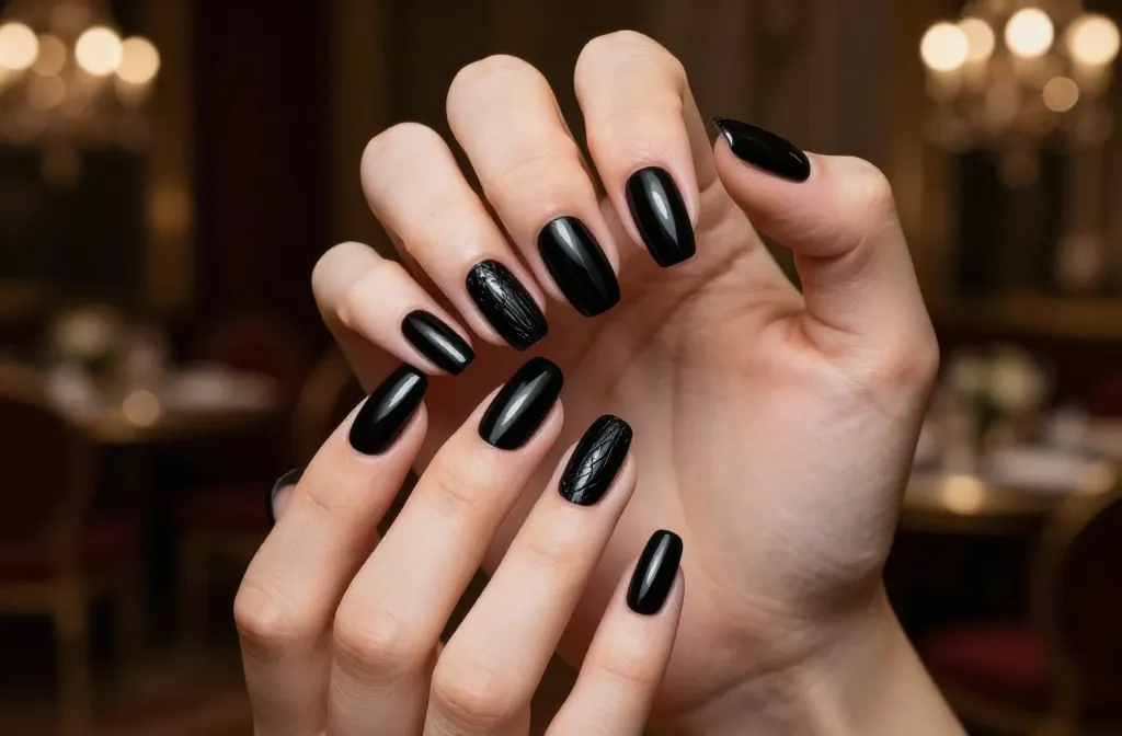 Ditch Basic for 16 Black Prom Nails