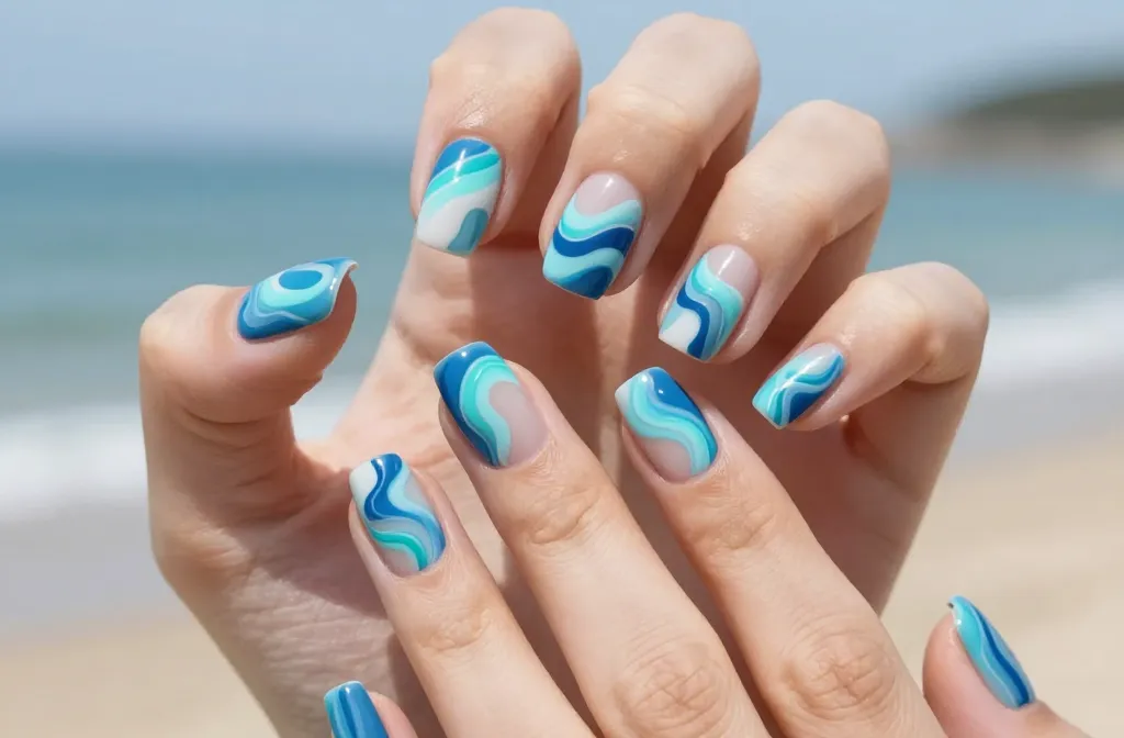 Ride the Tide 20 Wave Nails Design!